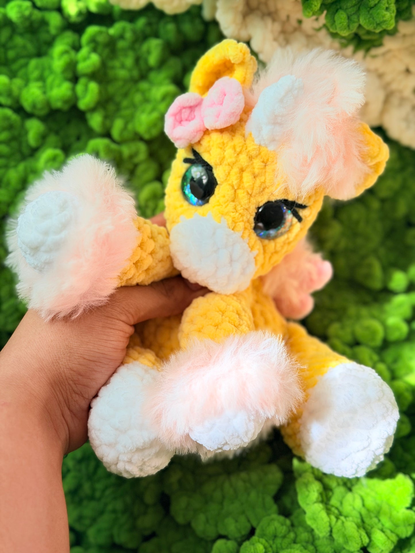 Aurelia das Baby Einhorn in Gelb Weiß Edition
