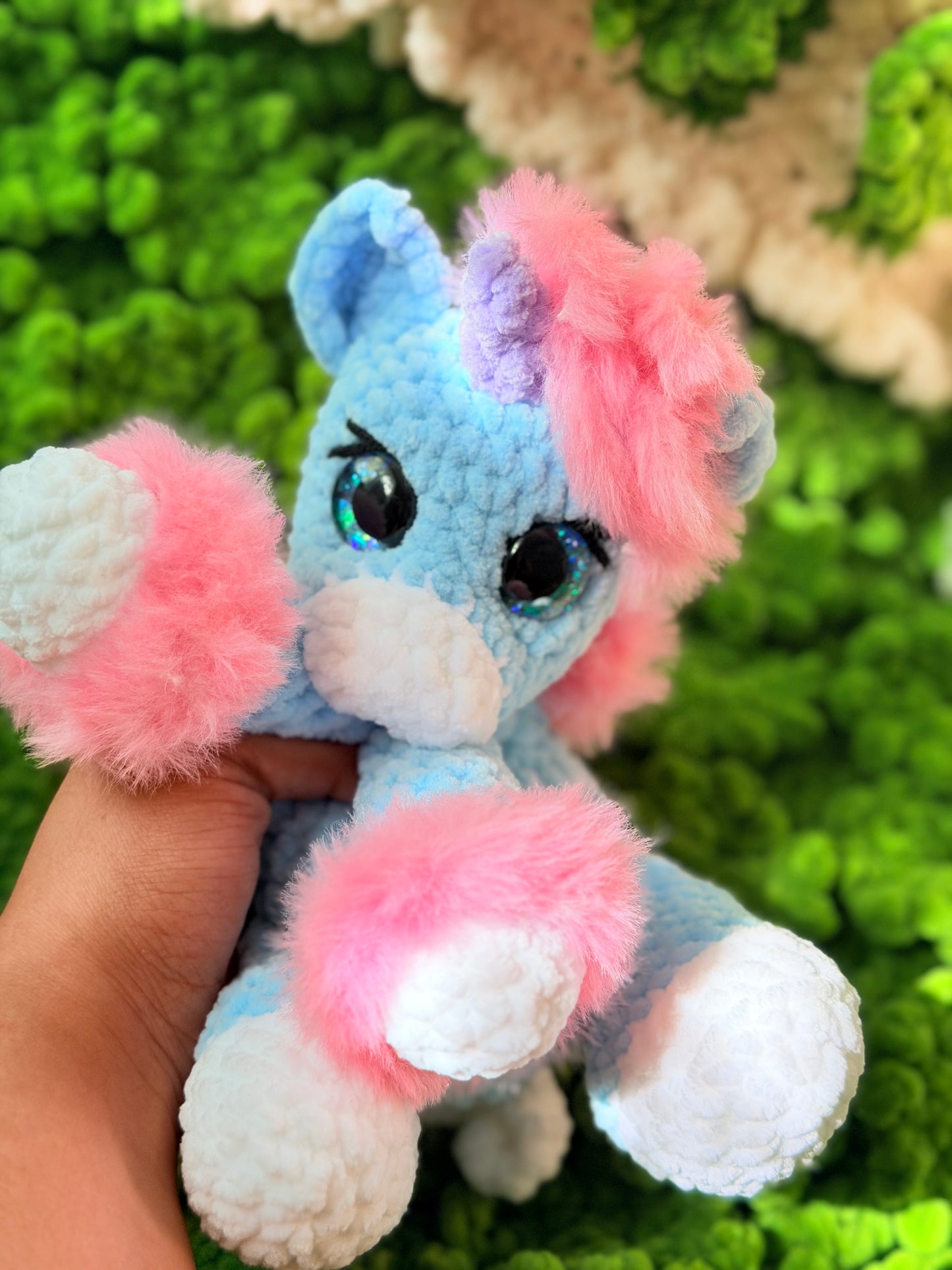 Aurelia das Baby Einhorn Babyblau Rosa Edition