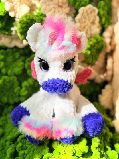 Aurelia das Baby Einhorn Weiß Blau Edition