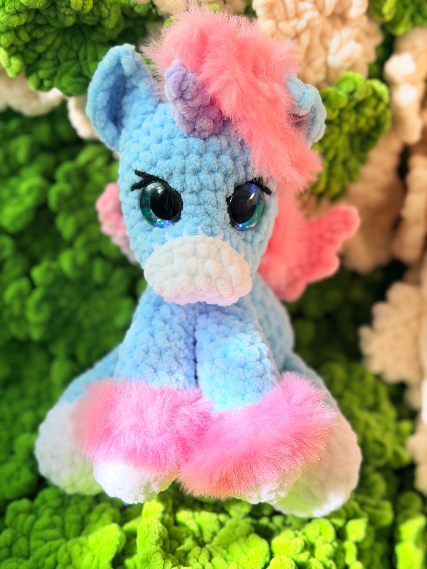 Aurelia das Baby Einhorn Babyblau Rosa Edition
