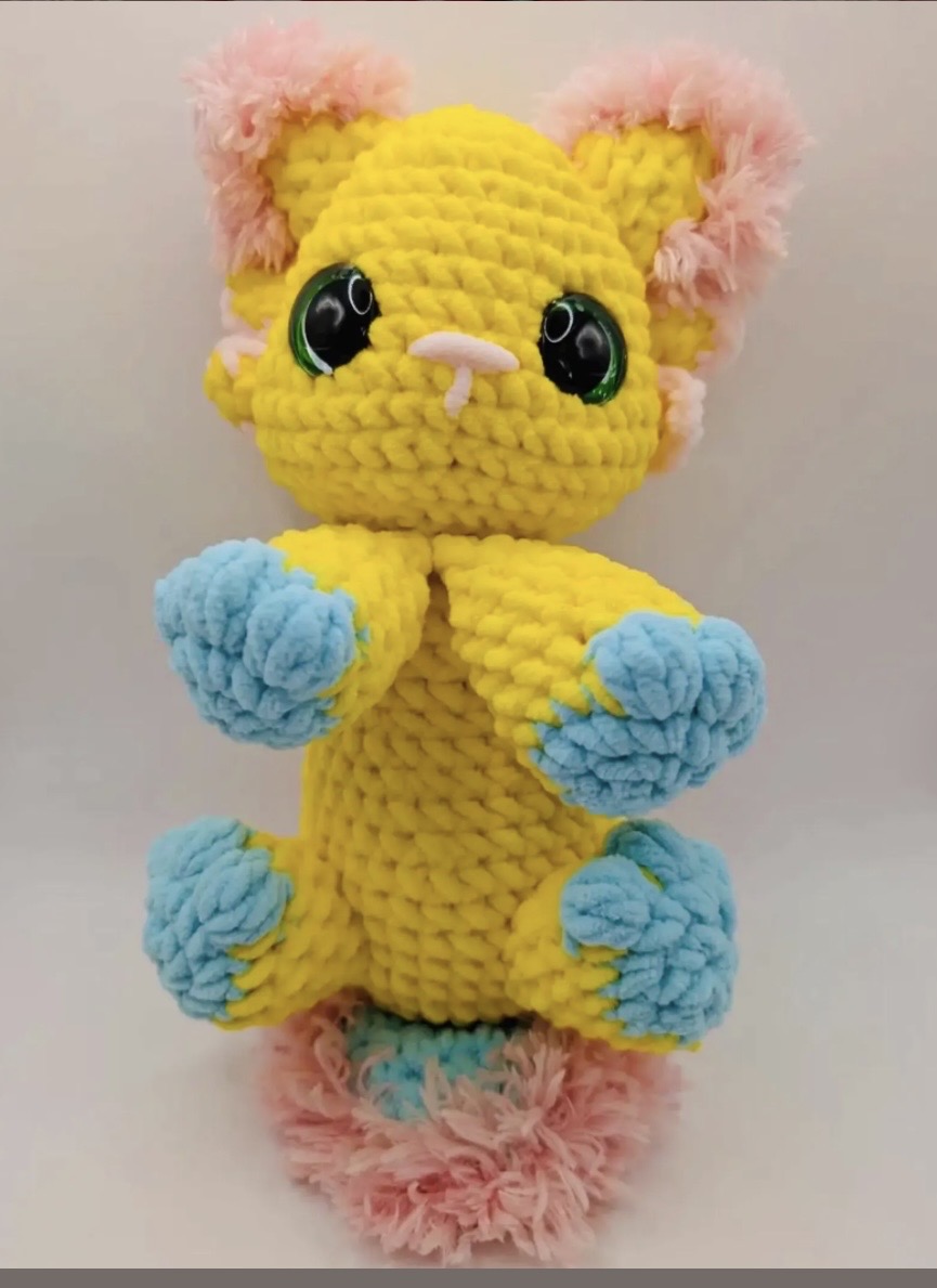 Mitzy das Axolotlkitty - Häkelanleitung (PDF Datei) Komplett auf Deutsch
