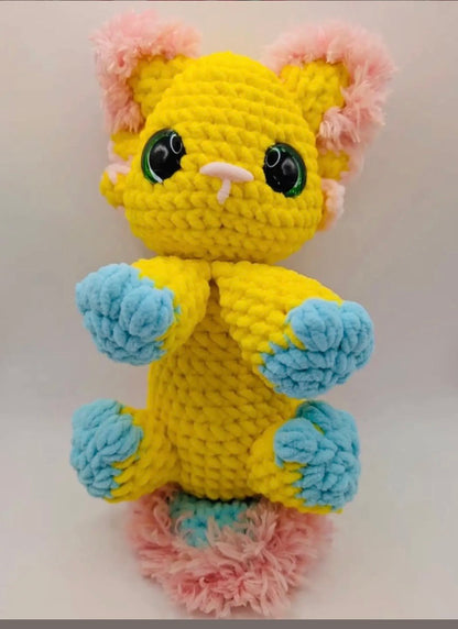 Mitzy das Axolotlkitty - Häkelanleitung (PDF Datei) Komplett auf Deutsch