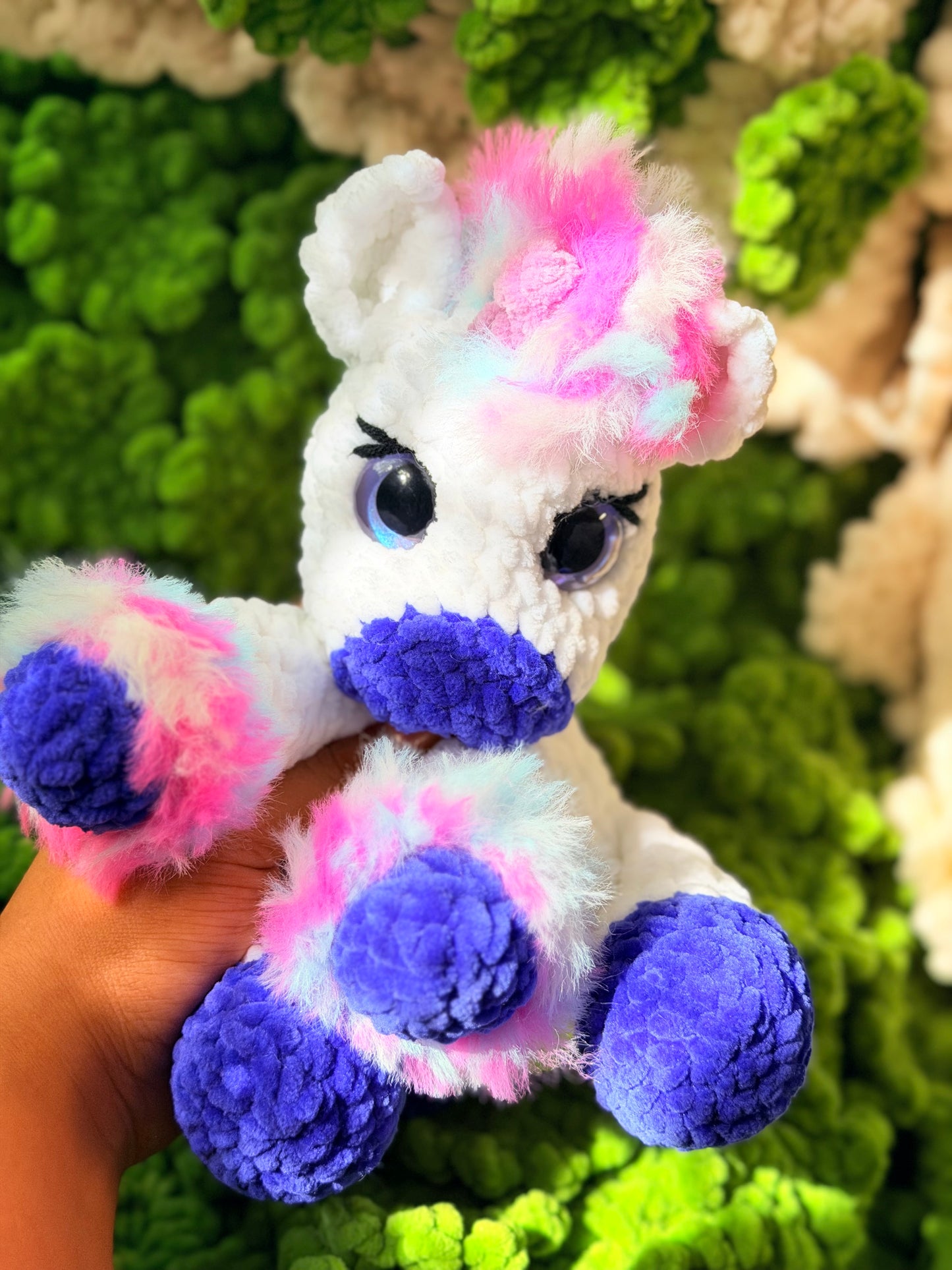 Aurelia das Baby Einhorn Weiß Blau Edition