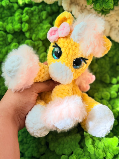 Aurelia das Baby Einhorn in Gelb Weiß Edition