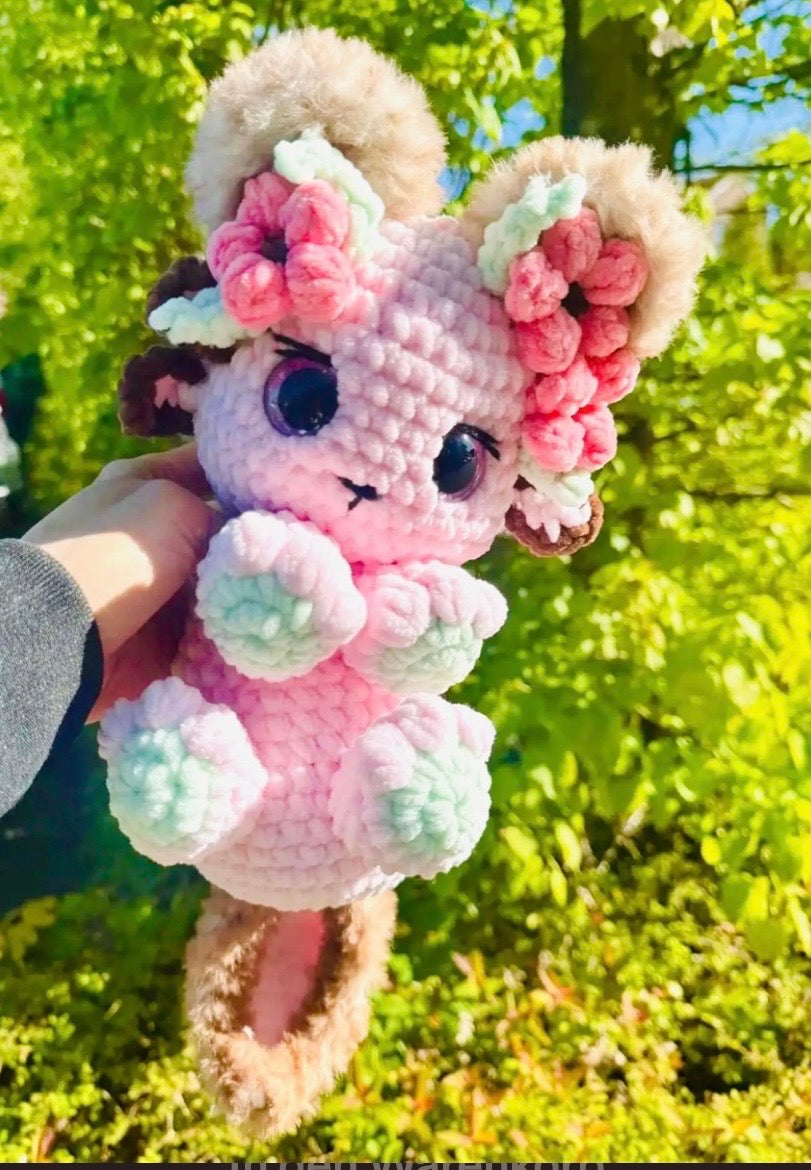Mitzy das Axolotlkitty - Häkelanleitung (PDF Datei) Komplett auf Deutsch