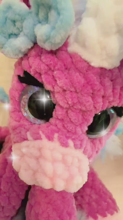 Aurelia das Baby Einhorn Weiß Blau Edition
