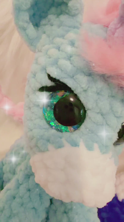 Aurelia das Baby Einhorn Babyblau Rosa Edition